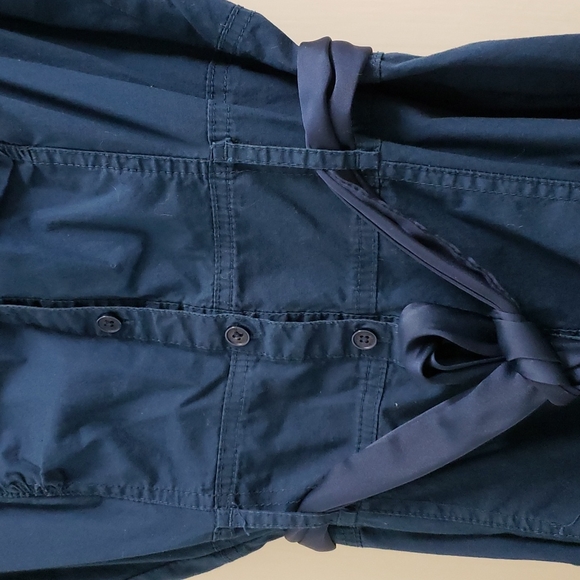 Dynamite women's SM blue button down dress with belt - Picture 7 of 8